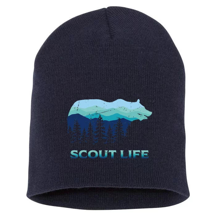 Camping Outdoor Scouting Hiking Scout Life Short Acrylic Beanie