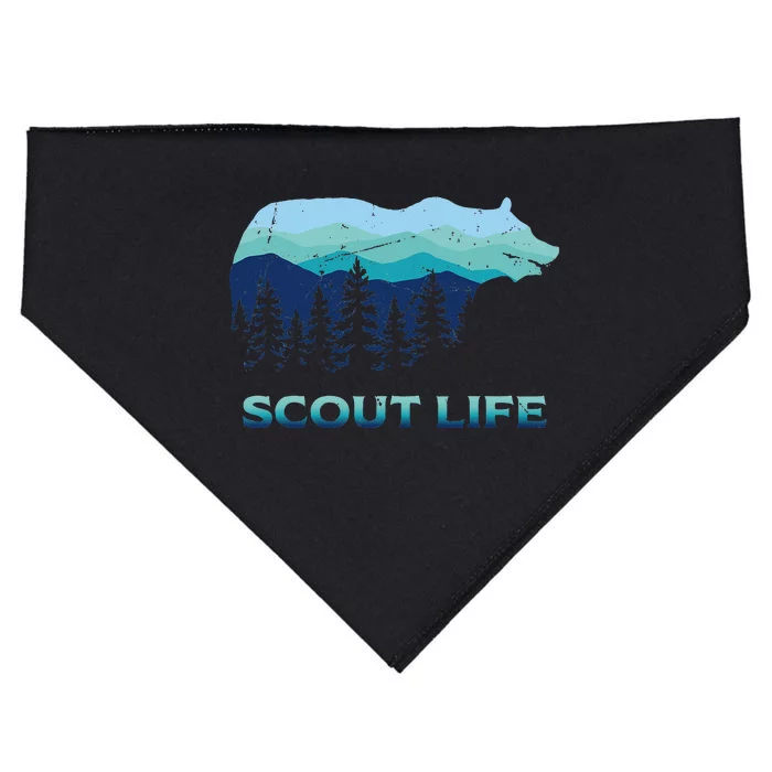 Camping Outdoor Scouting Hiking Scout Life USA-Made Doggie Bandana