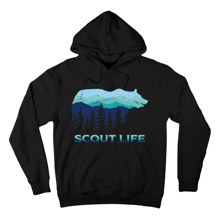 Camping Outdoor Scouting Hiking Scout Life Tall Hoodie