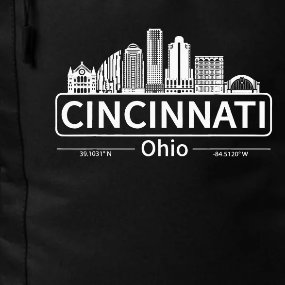 Cincinnati Ohio Skyline Travel To Cincinnati Daily Commute Backpack