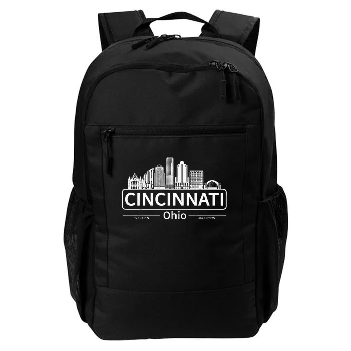 Cincinnati Ohio Skyline Travel To Cincinnati Daily Commute Backpack