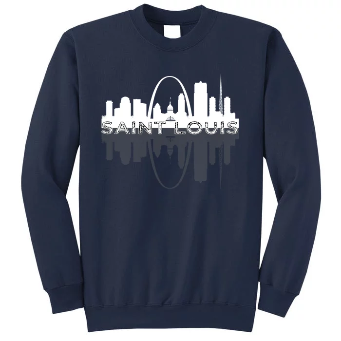 City of St Louis Missouri Skyline Art Gateway Arch Graphic Sweatshirt