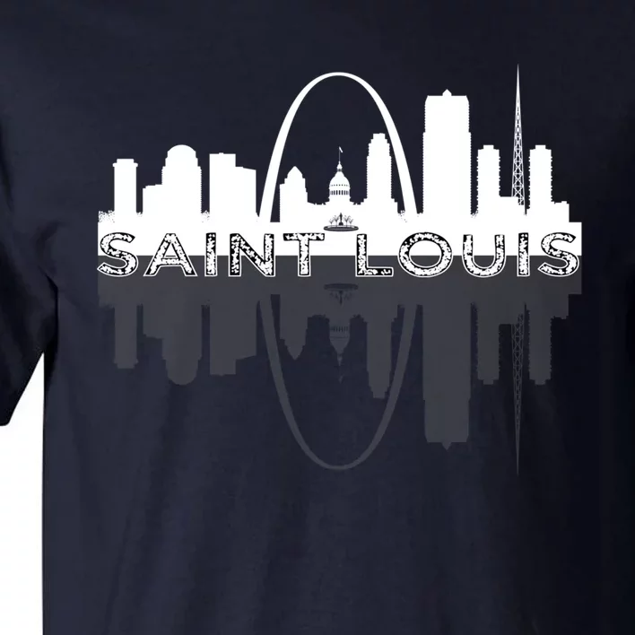 City of St Louis Missouri Skyline Art Gateway Arch Graphic Tall T-Shirt