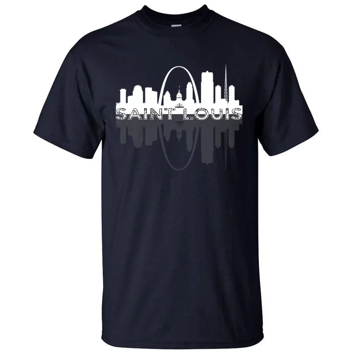 City of St Louis Missouri Skyline Art Gateway Arch Graphic Tall T-Shirt