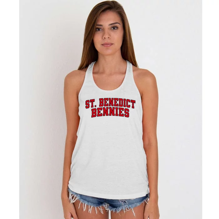 College Of Saint Benedict Bennies Women's Knotted Racerback Tank