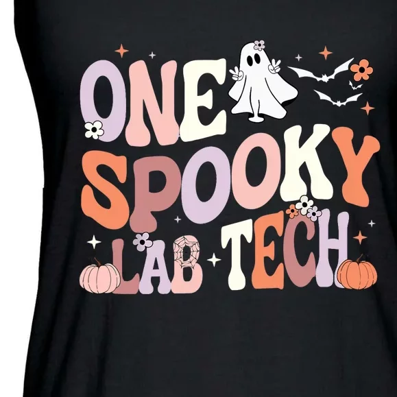 Cute One Spooky Lab Tech Laboratory Technician Halloween Ladies Essential Flowy Tank