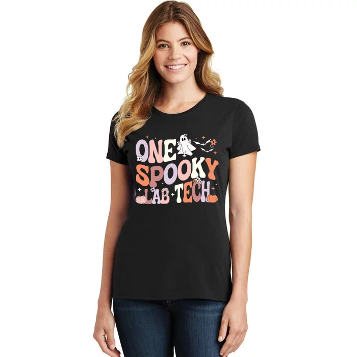 Cute One Spooky Lab Tech Laboratory Technician Halloween Women's T-Shirt