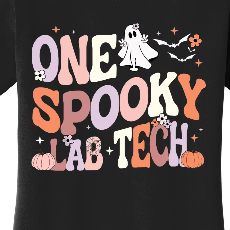 Cute One Spooky Lab Tech Laboratory Technician Halloween Women's T-Shirt