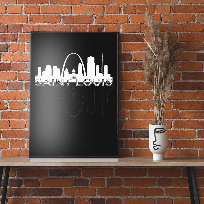 City Of St Louis Missouri Skyline Art Gateway Arch Poster