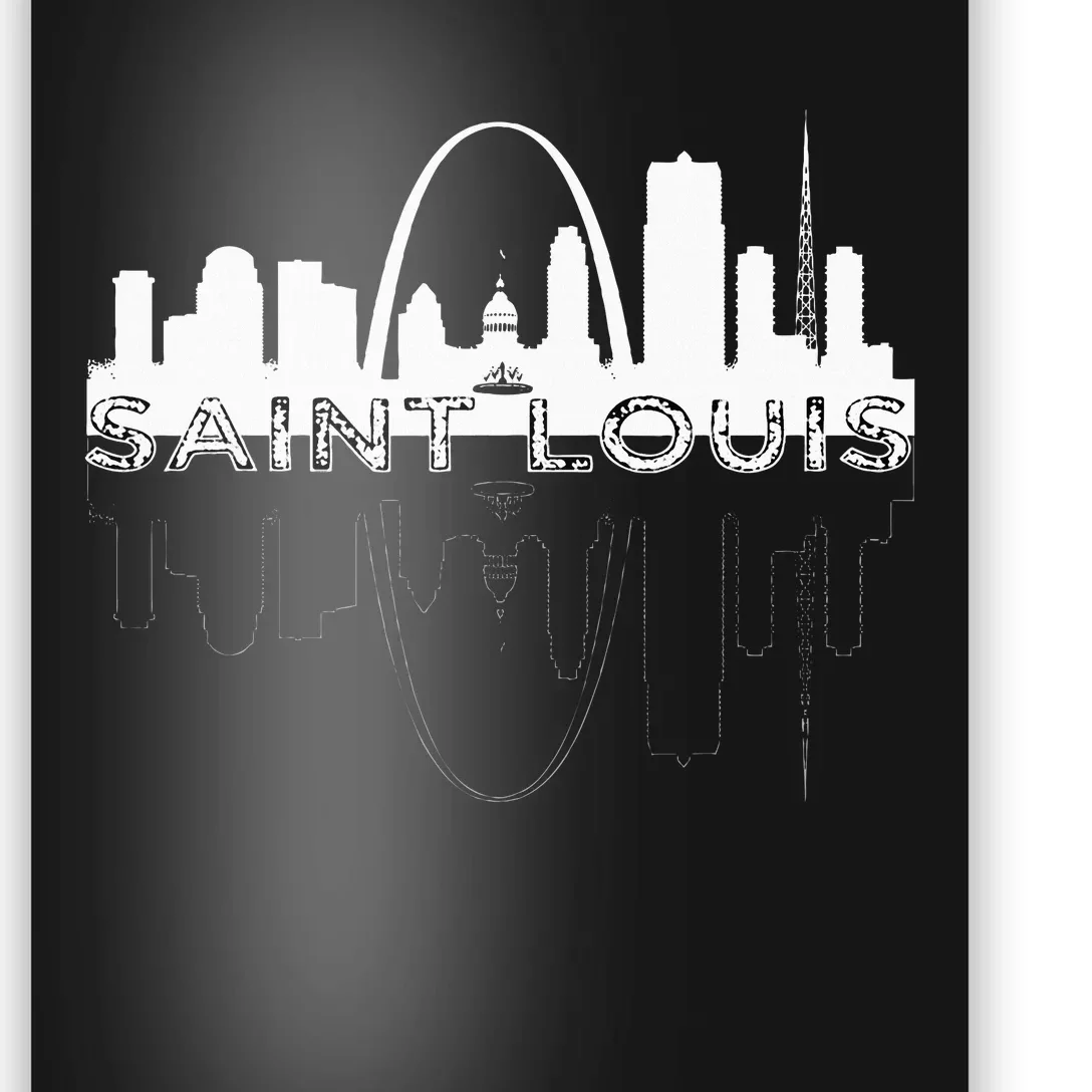 City Of St Louis Missouri Skyline Art Gateway Arch Poster