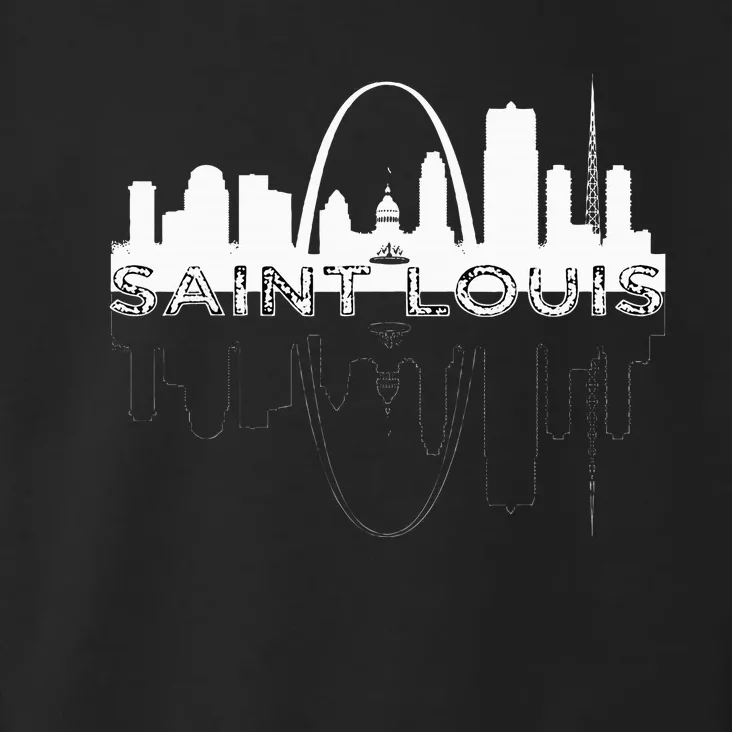 City Of St Louis Missouri Skyline Art Gateway Arch Toddler Hoodie