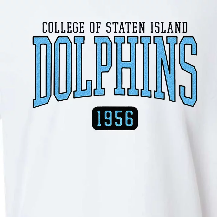 College Of Staten Island Dolphins Est Date Sueded Cloud Jersey T-Shirt