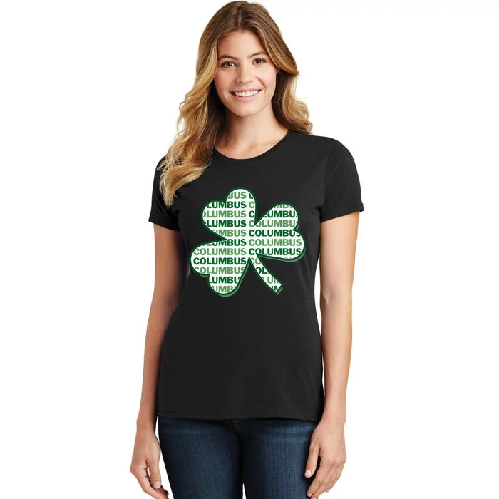 Columbus Ohio St Patrick's Day Shamrock Clover Women's T-Shirt