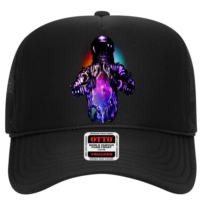 Cosmic Astronaut High Crown Mesh Trucker Hat