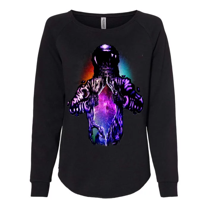 Cosmic Astronaut Womens California Wash Sweatshirt