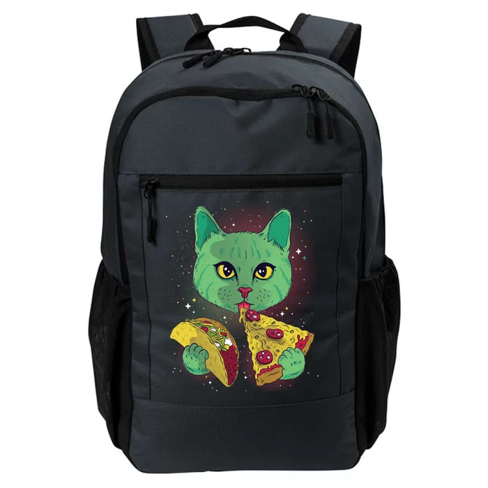 Cosmic Pizza Taco Space Cat Daily Commute Backpack