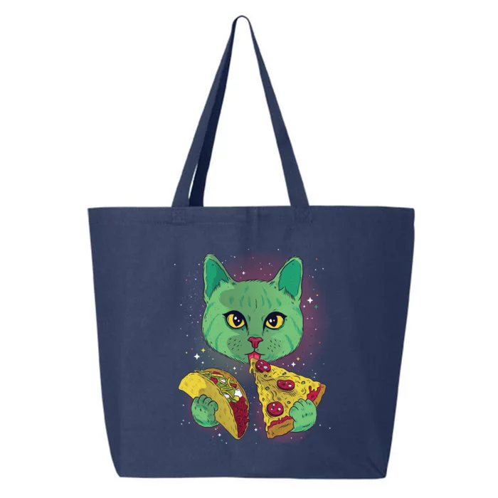 Cosmic Pizza Taco Space Cat 25L Jumbo Tote