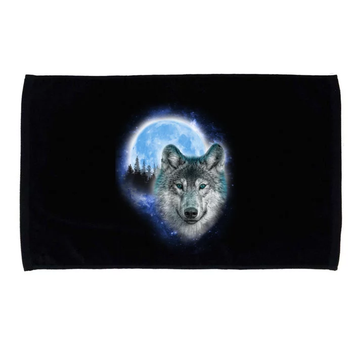 Cosmic Wolf Microfiber Hand Towel