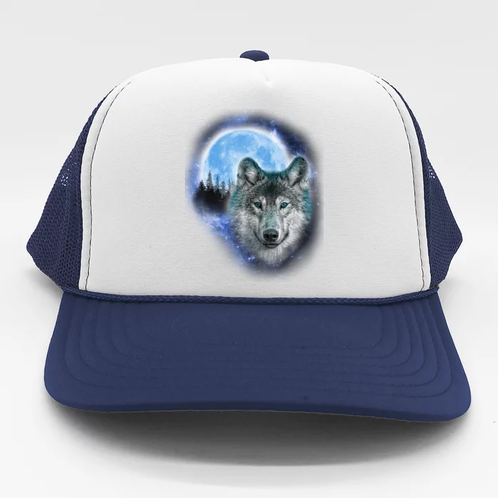 Cosmic Wolf Trucker Hat