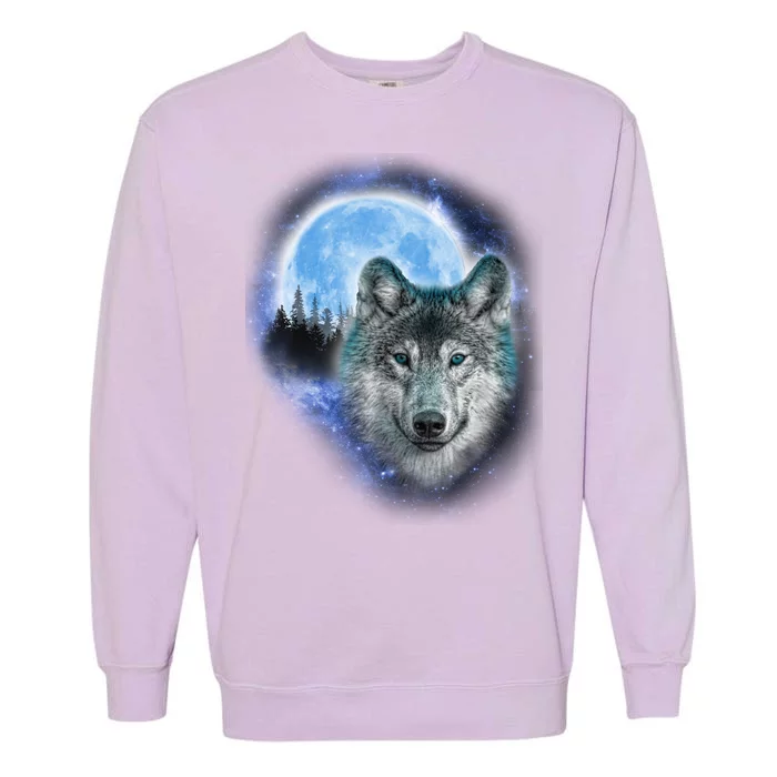 Cosmic Wolf Garment-Dyed Sweatshirt