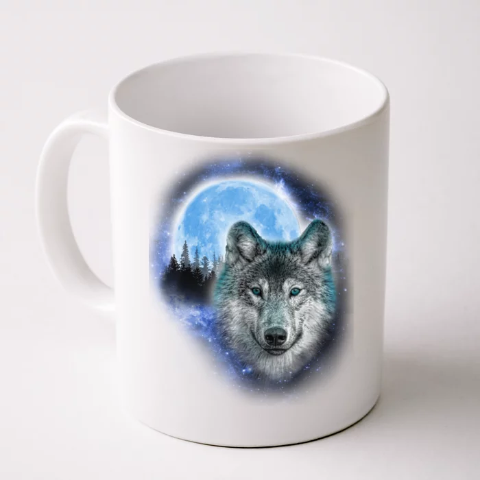 Cosmic Wolf Front & Back Coffee Mug