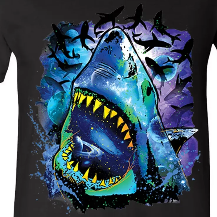 Cosmo Shark V-Neck T-Shirt