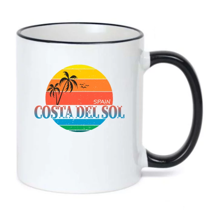 Costa Del Sol Spain Black Color Changing Mug