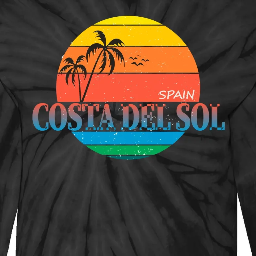 Costa Del Sol Spain Tie-Dye Long Sleeve Shirt