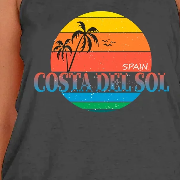 Costa Del Sol Spain Women's Knotted Racerback Tank