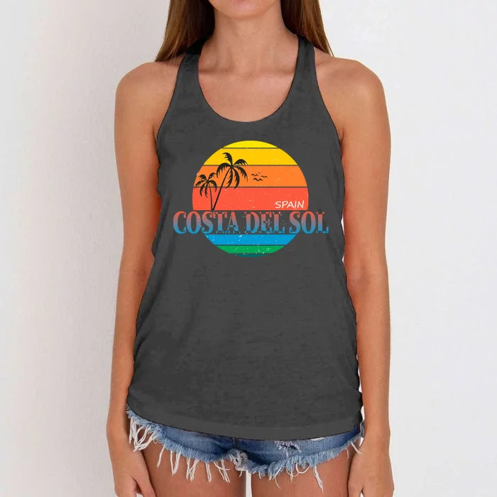 Costa Del Sol Spain Women's Knotted Racerback Tank