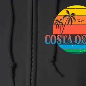 Costa Del Sol Spain Full Zip Hoodie