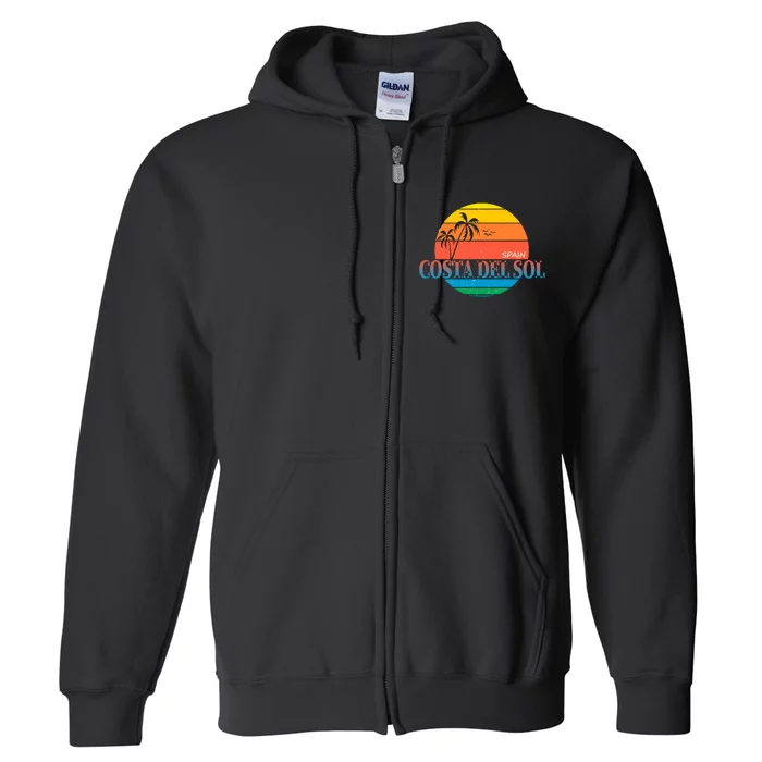 Costa Del Sol Spain Full Zip Hoodie