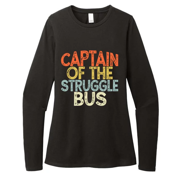 Captain Of The Struggle Bus Funny Gift Dad Struggle Womens CVC Long Sleeve Shirt