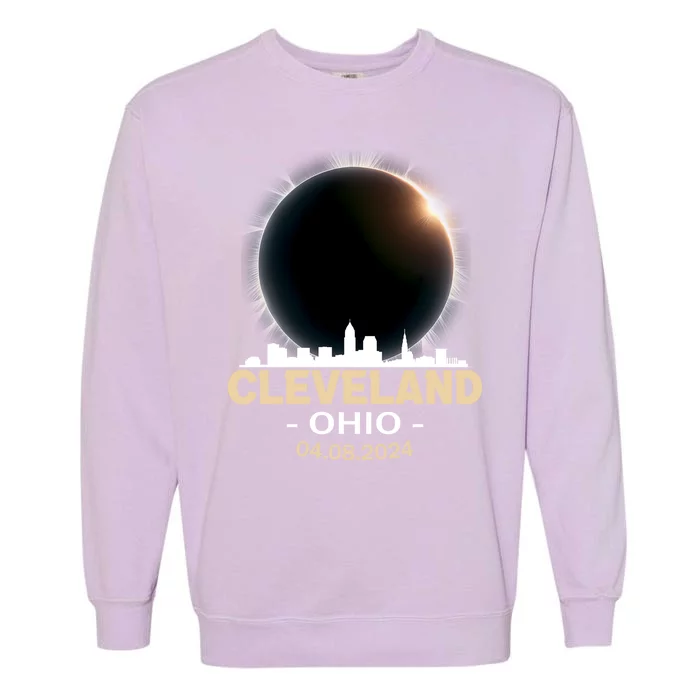 Cleveland Ohio Total Solar Eclipse 04.08.2024 Garment-Dyed Sweatshirt