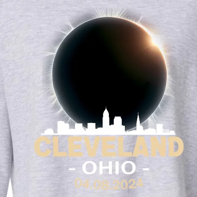 Cleveland Ohio Total Solar Eclipse 04.08.2024 Cropped Pullover Crew