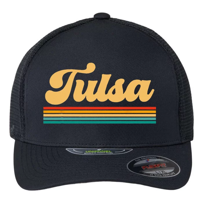 City Of Tulsa Oklahoma Flexfit Unipanel Trucker Cap