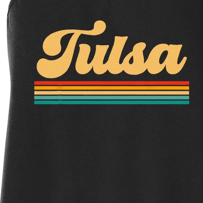 City Of Tulsa Oklahoma Women's Racerback Tank