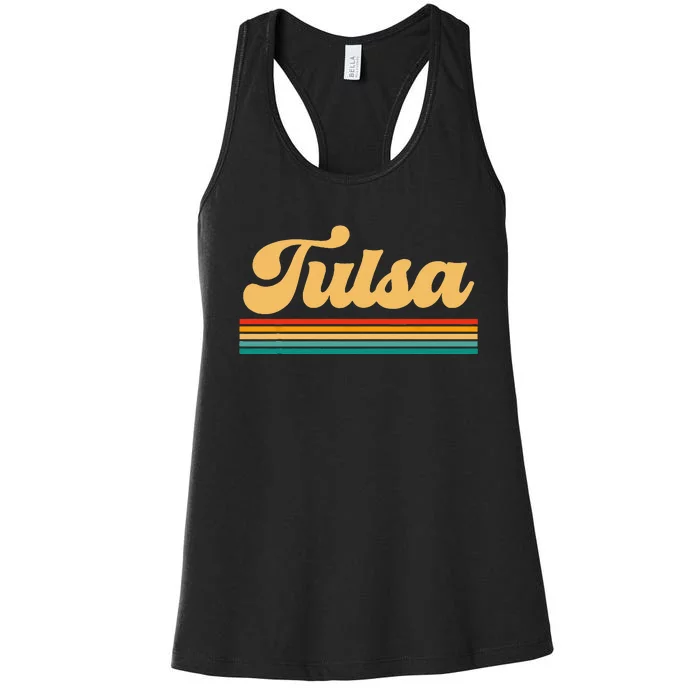 City Of Tulsa Oklahoma Women's Racerback Tank