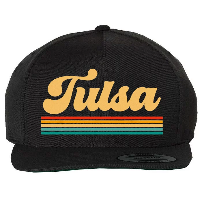 City Of Tulsa Oklahoma Wool Snapback Cap