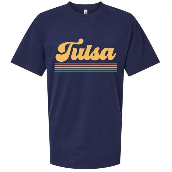 City Of Tulsa Oklahoma Sueded Cloud Jersey T-Shirt