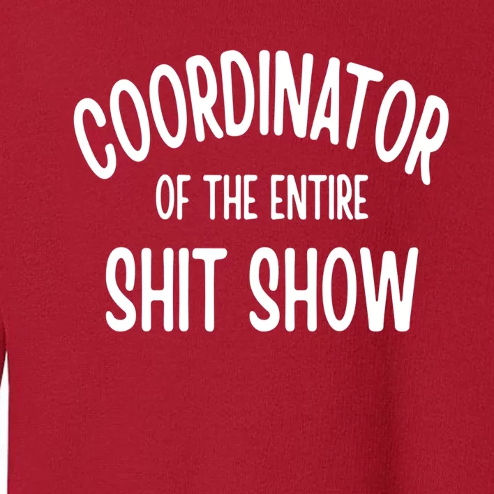 Coordinator Of The Entire ShitShow Toddler Sweatshirt