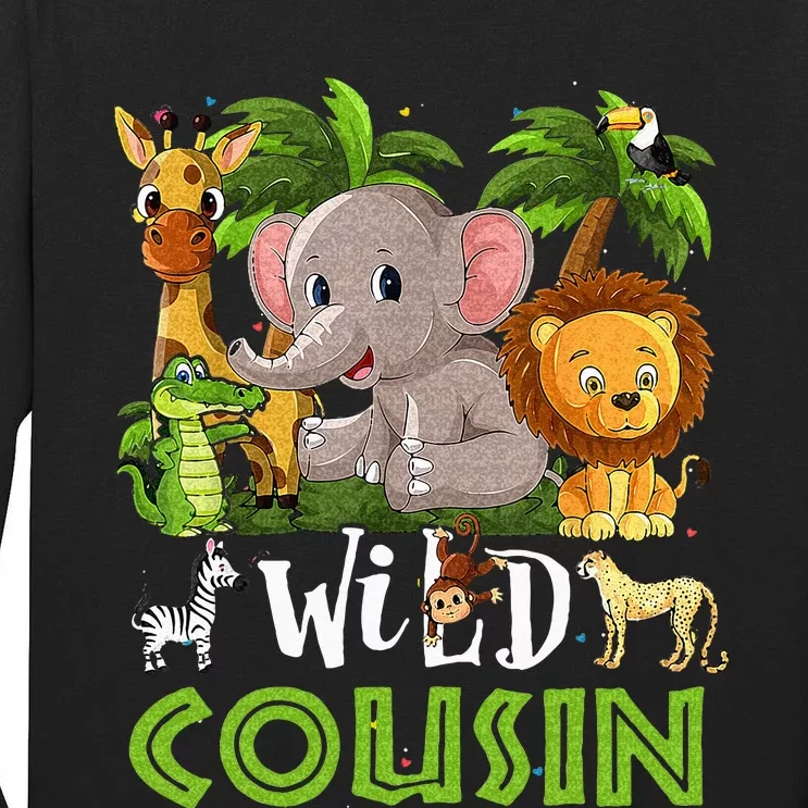 Cousin Of The Wild Zoo Birthday Safari Jungle Animal Family Tall Long Sleeve T-Shirt