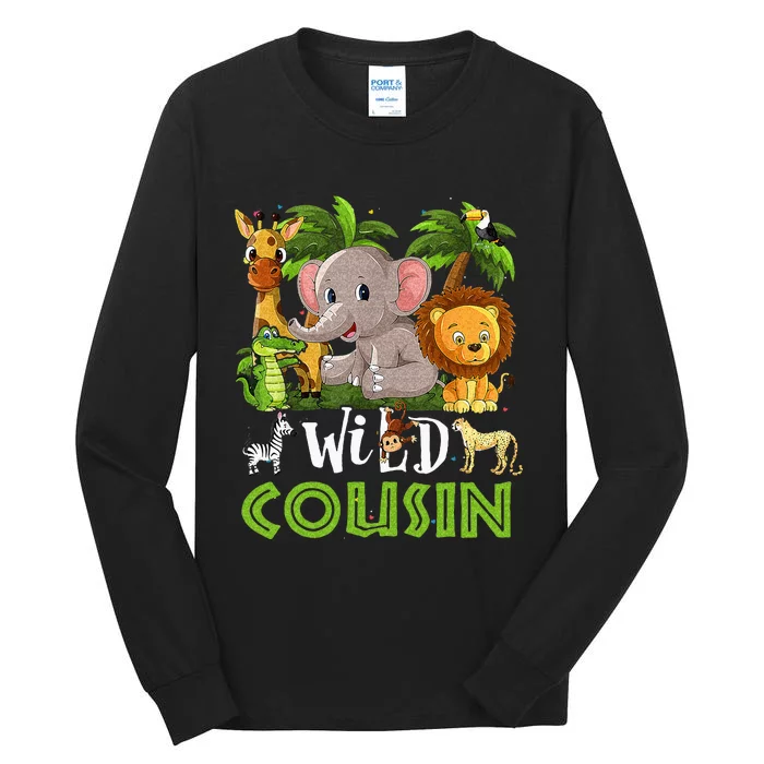 Cousin Of The Wild Zoo Birthday Safari Jungle Animal Family Tall Long Sleeve T-Shirt