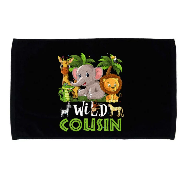 Cousin Of The Wild Zoo Birthday Safari Jungle Animal Family Microfiber Hand Towel