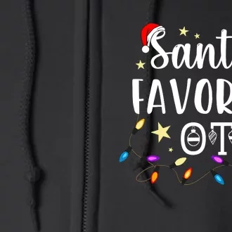 Christmas Occupational Therapist Therapy SantaS Favorite Ot Full Zip Hoodie