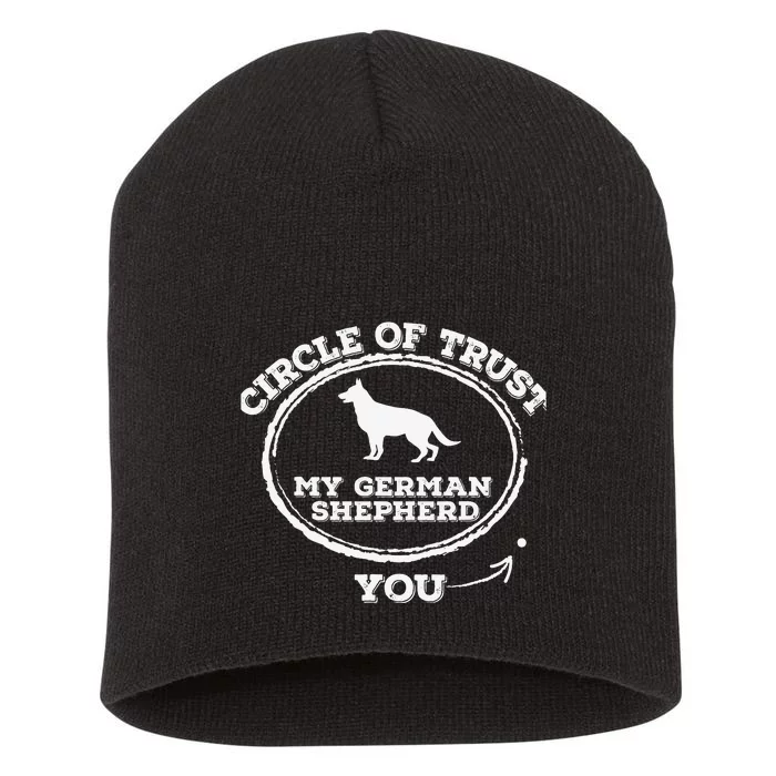 Circle Of Trust Funny German Shepherd Short Acrylic Beanie