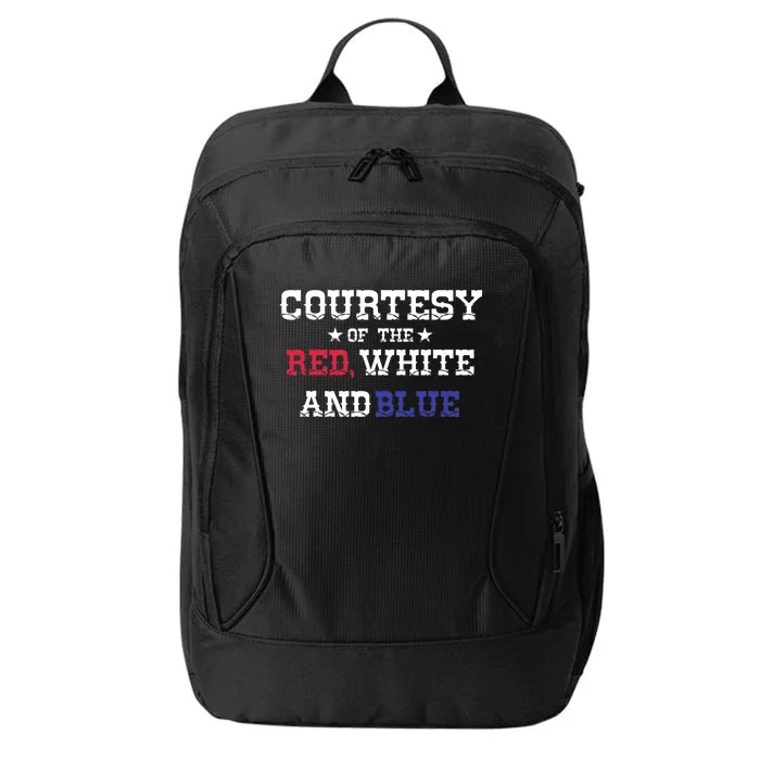 Courtesy Of The Red White And Blue City Backpack