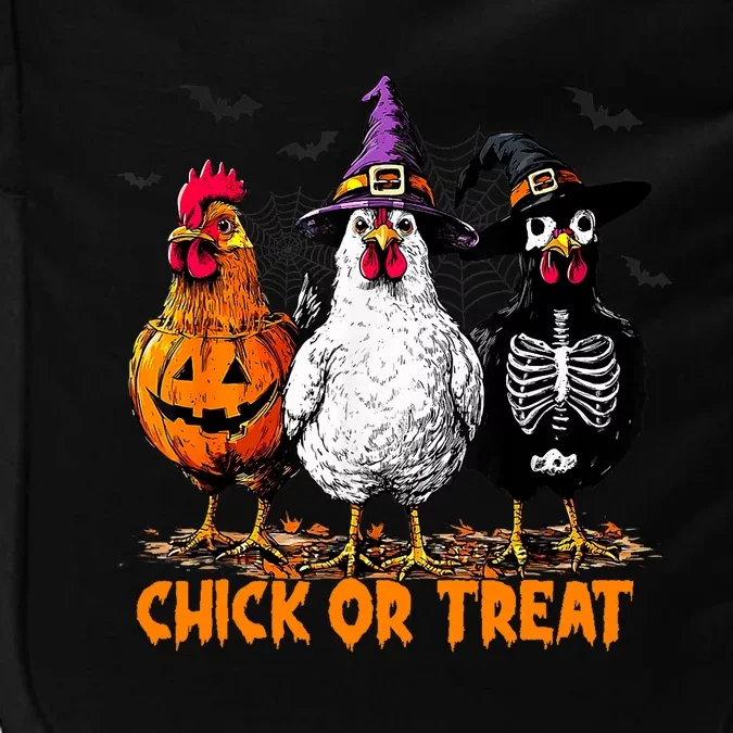 Chick Or Treat Spooky Chicken Witch Halloween Costume Impact Tech Backpack