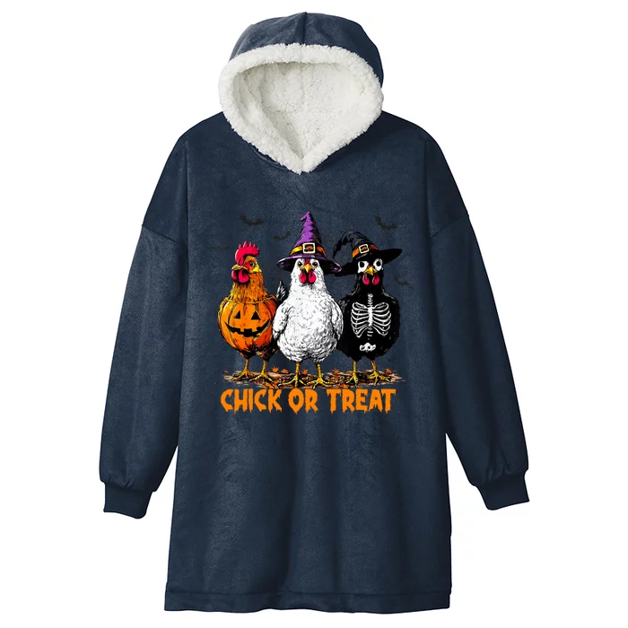 Chick Or Treat Spooky Chicken Witch Halloween Costume Hooded Wearable Blanket