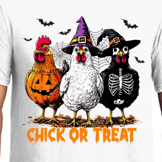 Chick Or Treat Spooky Chicken Witch Halloween Costume Pajama Set